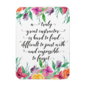 cadeau voor yoga-leraar magneet (Verticaal)