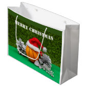 cadeau voor zakbal Merry kerst Groot Cadeauzakje (Voorkant Gekanteld)