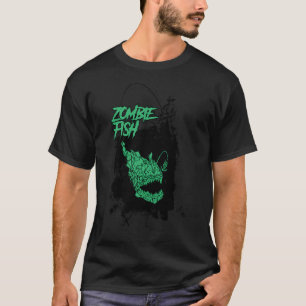 Cadeau voor zombie visser t-shirt