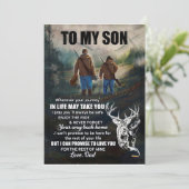 Cadeau voor zoon | Brief aan mijn zoon Liefs van p Kaart (Staand voorkant)