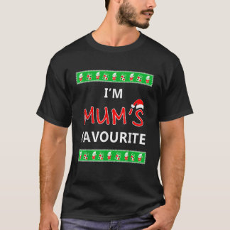 Cadeau voor zoon dochter van moeder lelijke Kerstm T-shirt