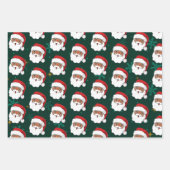 cadeau voor zwarte kerstman en kerstboom inpakpapier vel (Voorkant 2)