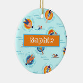 cadeau voor zwembad keramisch ornament (Rechts)