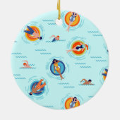 cadeau voor zwembad keramisch ornament (Achterkant)