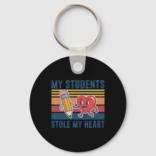 Cadeau waardering docent Studenten Stole Heart Sleutelhanger (Voorkant)