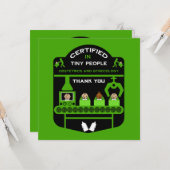 Cadeau waardering en dankbaarheid voor verloskundi kaart (Voorkant / Achterkant in situ)