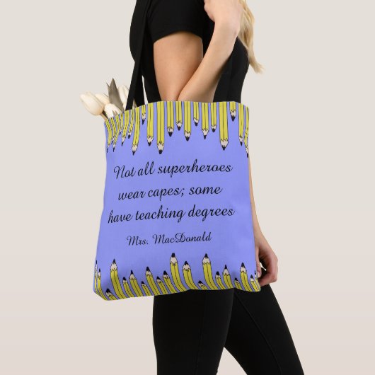 Cadeau waardering leraar tote bag (Dichtbij)