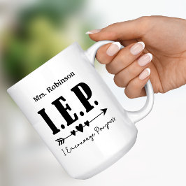Cadeau waardering speciaal onderwijs IEP leerkrach Tweekleurige Koffiemok