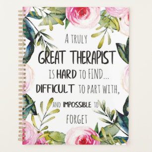 Cadeau waardering therapeut Bedankt Citaat Planner