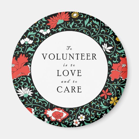 Cadeau waardering vrijwilliger magneet (Voorkant)