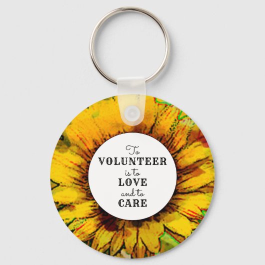Cadeau waardering vrijwilliger sleutelhanger (Voorkant)