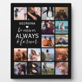 Cadeau Wees Van Mij | Collage van koppel foto Fotoplaat (Voorkant)