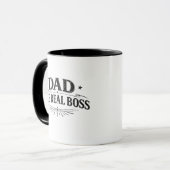 Cadeau zwangerschapsaankondiging Vader De echte ba Mok (Voorkant links)