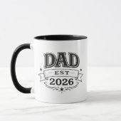Cadeau zwangerschapsaankondiging Vader Wordt 2026 Mok (Links)