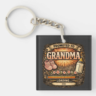 Cadeau zwangerschapsaankondiging voor oma sleutelhanger