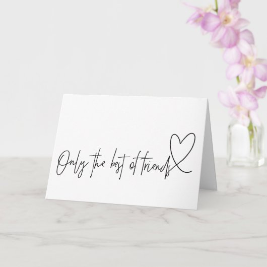 Cadeau zwangerschapsbaby onthulling voor beste vri kaart (Orchidee)