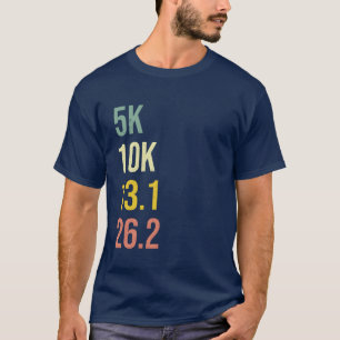 Cadeaubaan 80s Vintage halve marathon 5 km hardlop T-shirt