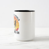 Cadeaubaan voor nutsbedrijfmedewerker - elektricie tweekleurige koffiemok (Center)