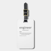 Cadeaubachelor Geschenktechnicus Definitie Bagagelabel (Voorkant verticaal)