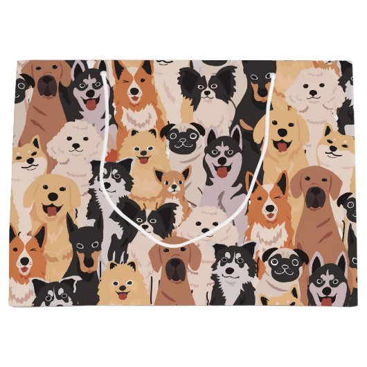 Cadeaubag Alle Honden Groot Cadeauzakje (Voorkant)