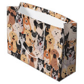 Cadeaubag Alle Honden Groot Cadeauzakje (Achterkant Gekanteld)