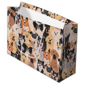 Cadeaubag Alle Honden Groot Cadeauzakje (Voorkant Gekanteld)