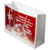 Cadeaubag Bijbeltekst Geboorte van Jezus Groot Cadeauzakje (Voorkant Gekanteld)