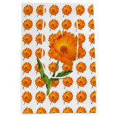 Cadeaubag - Calendula Bloesems Medium Cadeauzakje (Achterkant)