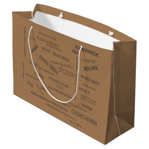 Cadeaubag / Eerste natie stamnamen/ mmetropolim Groot Cadeauzakje