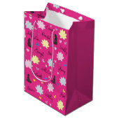 Cadeaubag | Empowering Lotus Bloemendesign Medium Cadeauzakje (Voorkant Gekanteld)