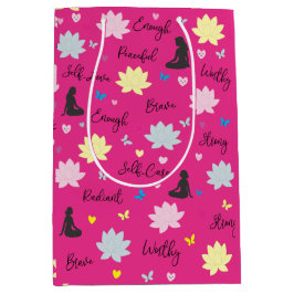 Cadeaubag | Empowering Lotus Bloemendesign Medium Cadeauzakje
