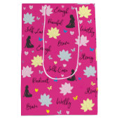 Cadeaubag | Empowering Lotus Bloemendesign Medium Cadeauzakje (Achterkant)