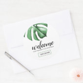 Cadeaubag Favor Labels voor Tropisch Zakelijk Even (Envelop)