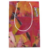 Cadeaubag - Herfstbladeren Medium Cadeauzakje (Voorkant)