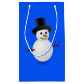 Cadeaubag Kerstsneeuwman Klein Cadeauzakje (Achterkant)