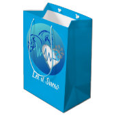 Cadeaubag Let it Snow! Medium Cadeauzakje (Achterkant Gekanteld)