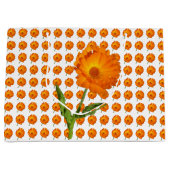 Cadeaubag (LG) - Calendula Bloesems Groot Cadeauzakje (Voorkant)