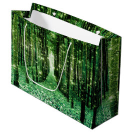 Cadeaubag Magisch Woud Groen Mysterie Large Cadeautasje