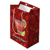 Cadeaubag met aardbeien Daiquiri Medium Cadeauzakje (Voorkant Gekanteld)