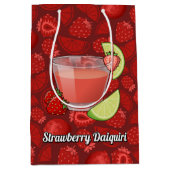 Cadeaubag met aardbeien Daiquiri Medium Cadeauzakje (Voorkant)