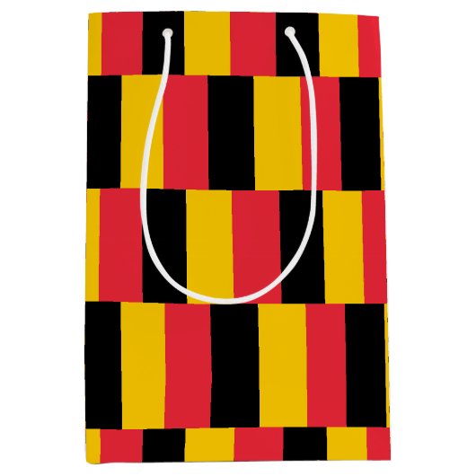 Cadeaubag met Belgische vlag Medium Cadeauzakje (Voorkant)