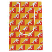 Cadeaubag met de vlag van Bhutan Medium Cadeauzakje (Achterkant)