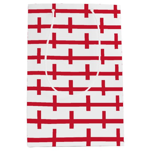 Cadeaubag met Engelse vlag Medium Cadeauzakje (Voorkant)