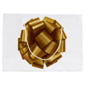 Cadeaubag met gouden strik groot cadeauzakje (Achterkant)