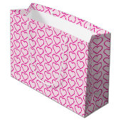 Cadeaubag met harten groot cadeauzakje (Achterkant Gekanteld)