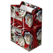 Cadeaubag met kleuren van de Engelse vlag Medium Cadeauzakje (Achterkant Gekanteld)