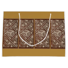 Cadeaubag met kunst uit Nieuw-Guinea Groot Cadeauzakje