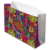 Cadeaubag met liefdesfoto uit de jaren 60 groot cadeauzakje (Achterkant Gekanteld)