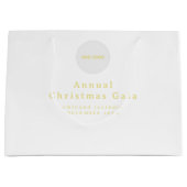 Cadeaubag met logo en eigen tekst groot cadeauzakje (Voorkant)