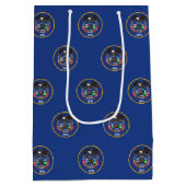 Cadeaubag met oude vlag van Utah State, VS Medium Cadeauzakje (Achterkant)